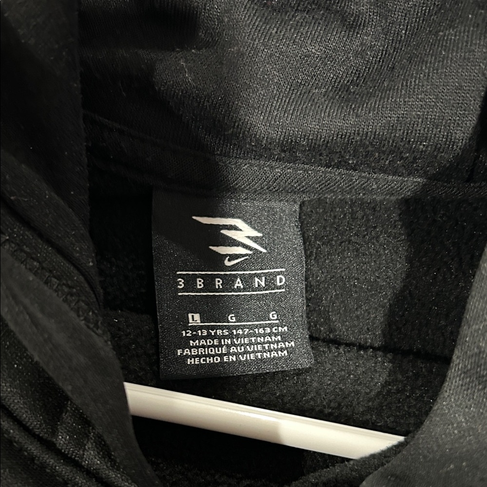 Nike Black Hoodie with Red Lettering - Picture 2 of 4